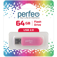 Флеш-драйв Perfeo USB 64Gb C03 розовый