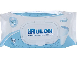 Туалетная бумага влажная Mon Rulon 50шт.с крышкой М