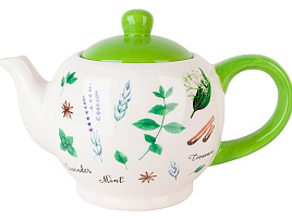 Чайник заварочный керамика 980мл L2520936 Душистые травы в/уп