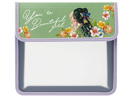 Папка для тетрадей А5 ArtSpace ПТ-45О0003 "Beautiful Girl", пластик, на липучке