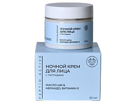 Крем для лица Белита 50мл.Милолика Пептид актив Ночной с пептидами