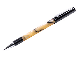 Ручка BERLINGO 70503 "Fantasy" синяя, 0,7мм, корпус: бежевый акрил