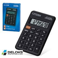 Калькулятор Citizen карманный LC-310 8 разрядов, 114х69 мм