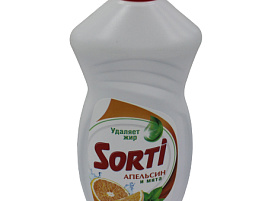 Средство для посуды Капля-Сорти  450мл.Апельсин и мята 1811-3