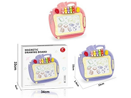 Доска для рисования 2043284 магнитная, черно-белая