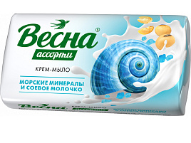 Мыло Весна 90г Морские минералы и соевое молоко(Самара)6206