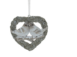 Подвеска полистоун Птички 8*8см 763347