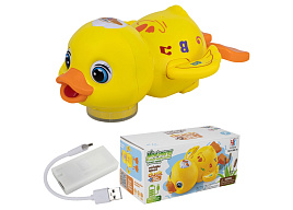 Игрушка на бат. YJ388-91/FCJ1495767 Утенок