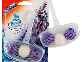 Блок для унитаза Свежинка шарики 1шт. Лаванда 6373