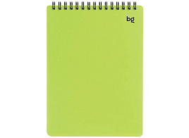 Блокнот 60л. BG Б5гр60_пл 57755 "Neon", А5, на гребне, салатовая пластиковая обложка, тиснение фольгой