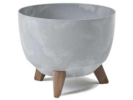 Кашпо цветочное 9,3л Roma Eco 70319/8802 серый бетон