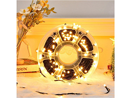 Электрогирлянда бабина провод 50м желтая