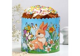 Ободок для кулича 7381569 Кролики 41,6*10см