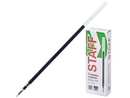 Стержень гел. STAFF 170232 черный 135мм, евронаконечник 0,5мм
