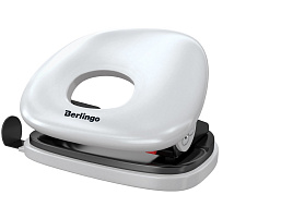 Дырокол Berlingo DDp_20101 "Round" 20л., пластиковый, белый