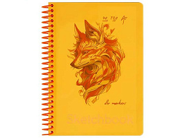 Скетчбук BG СА540гр_59316 40л., А5 "Neon. Orange", на гребне, маркерная бумага 120г/м2