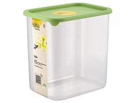 Банка для сыпучих пластик 1,5л 168210050/1682 Sugar&Spice Vanilla фисташка