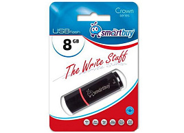 Флеш-драйв Smart Buy 8Gb SB8GBCRW-K Crown Black черный