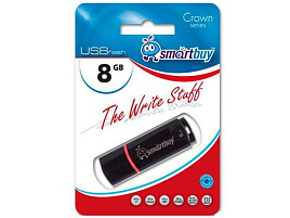 Флеш-драйв Smart Buy 8Gb SB8GBCRW-K Crown Black черный 2975