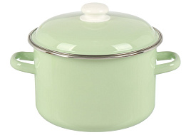 Кастрюля эмаль 5,5л 9MD221P салатовая