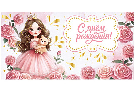 Конверт для денег С Днем Рождения! ч48491к