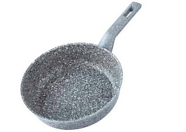 Сковорода Rashel 24см R-10724 гранитно-каменный серый, индукция
