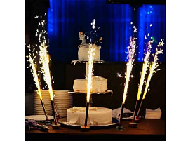 Свечи для торта Фонтан настольный (6шт)25см 005