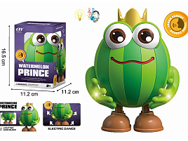 Игрушка на батарейках  ZY1864407 Лягушка-арбуз свет, звук, танцует