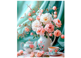 Алмазная мозаика 40*50 НД-1292 Чайная гармония