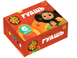 Гуашь 6цв. Мульти-Пульти ГКЧБ_53007 "Чебурашка" 17,5мл, картон