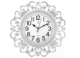 Часы настенные Atlantis 38*38 TLD-3670 серебро