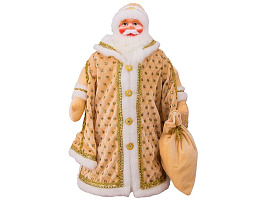 Дед Мороз ДМ-2104/1 Царский Золотой 50см упак.