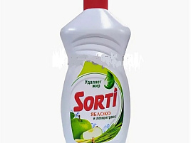 Средство для посуды Капля-Сорти  0,9л.Яблоко и лемонграсс 1823-3