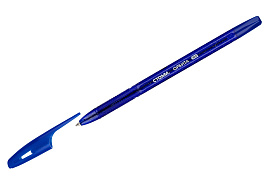 Ручка Стамм РШ-32389 "Орбита 100" синяя, 0,7мм, тонированный корпус с блёстками