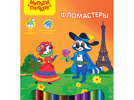 Фломастеры 24цв. Енот во Франции WP_10720 картон. уп., европодвес