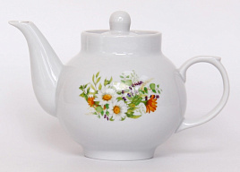 Чайник заварочный керамика 700мл 119682 Луговые ромашки