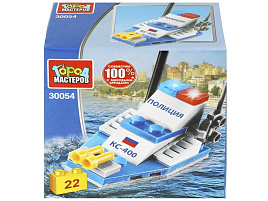 Конструктор Брик 30054-JS Полицейский катер 22дет
