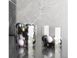 Кашпо цветочное Cylinder 69686 прозрачный