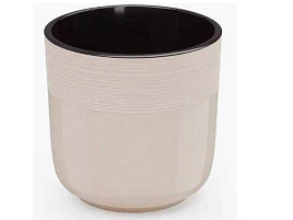 Кашпо цветочное 2,7л Линель М8699 бежевое двойное