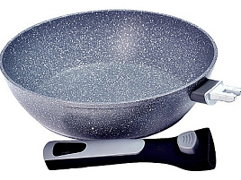 Сковорода 26см MB 40410/8822 мрамор съемная ручка