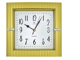 Часы настенные Atlantis 25*25 0041 золото