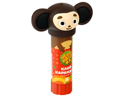 Клей-карандаш 8г. Мульти-Пульти ЧБ_53183 с топпером "Чебурашка", ПВП