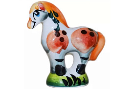 СГ Сувенир Гжель Лошадка цветная 6002 7см