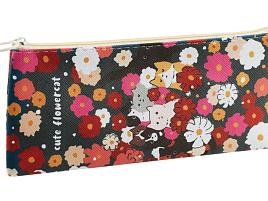 Пенал мягкий MESHU MS_57874 200*100 "Flowers", искусственная кожа