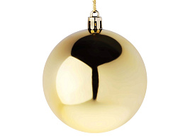 Шар 8см 372-580 золото 1шт