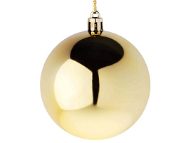 Шар 8см 372-580 золото 1шт