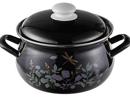 Кастрюля эмаль 4,5л С-3912АП2/8ЧрДТ Botanica индукция