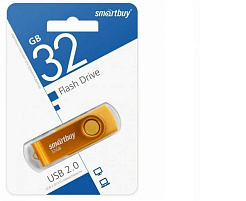 Флеш-драйв Smart Buy 32Gb SB032GB2TWY Twist Yellow желтый