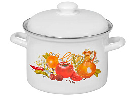 Кастрюля эмаль 3л 1612АП2/4 Итальянская кухня