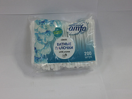 Ватные палочки Amfa 200шт полиэт.2525